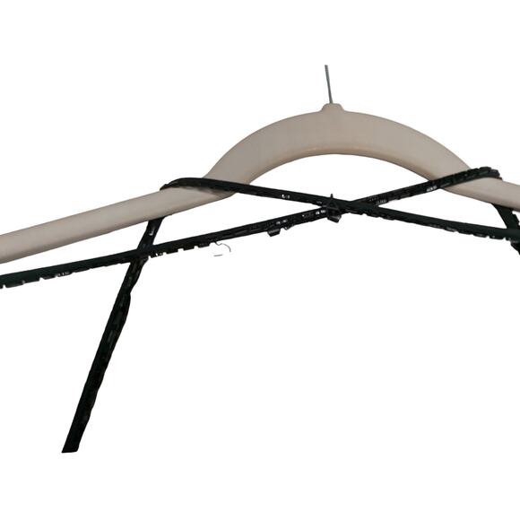 Niteline by Nahdree Beaded Formal Dress 6 Black Strappy Evening Slit Sequin Maxi - Picture 8 of 16